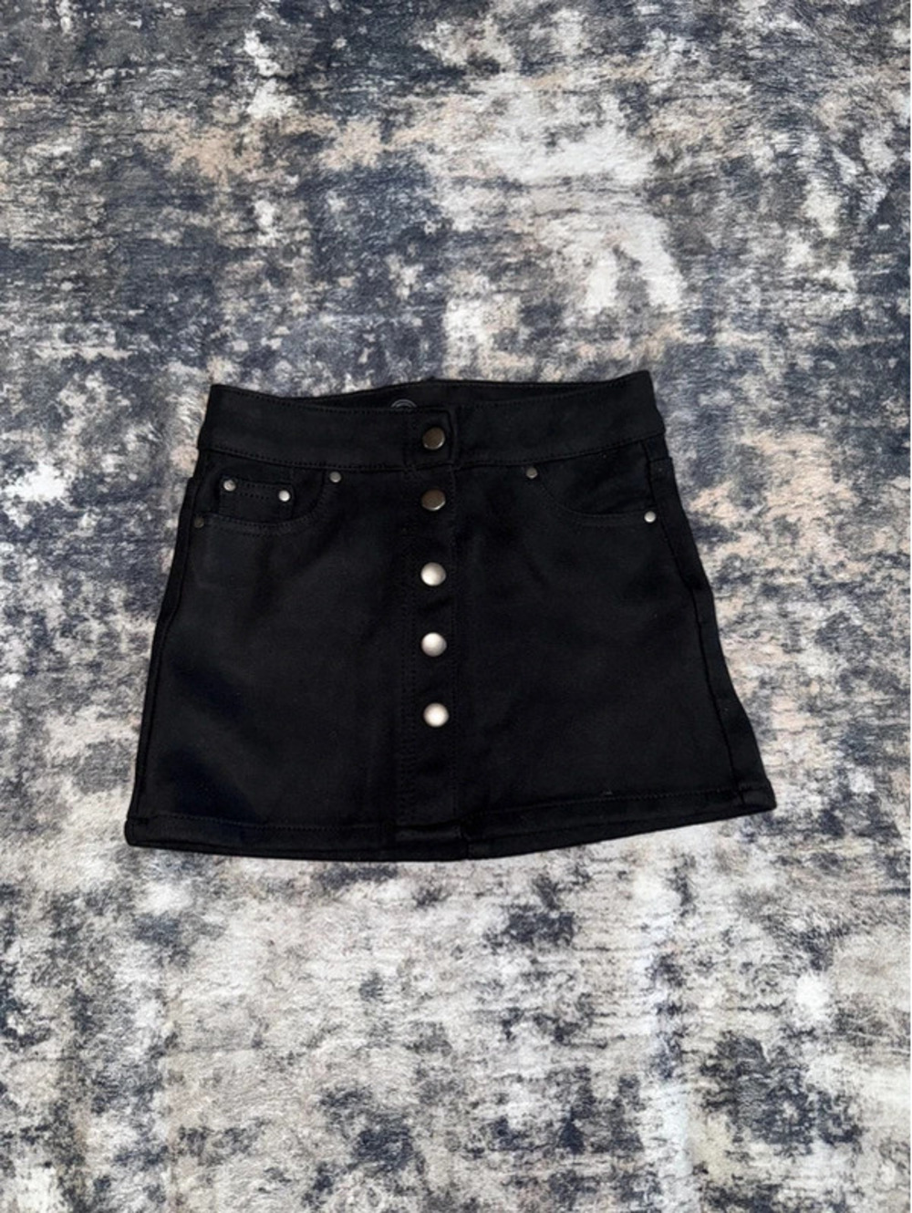 Soft velvet black skirt
